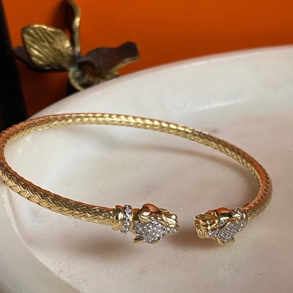 Jewelry - 18K gold plated Italian sterling silver bracelet